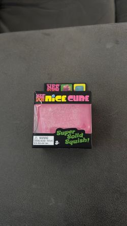 Glow in the dark pink Needoh nice cube