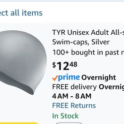 Unisex Wrinkle Free Silicone Swim Cap 