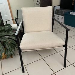 2 Cloth And Metal Outdoor/ Indoor Chairs