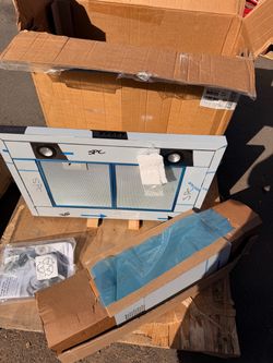 New samsung wall mount range hood