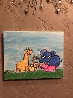 Kids canvas painting 11x14