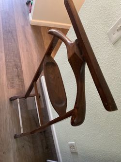 Vintage Fratelli Ruguitti Style wooden valet stand