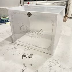 Wedding Cards Clear Acrylic Box 