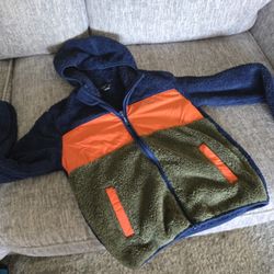 Eddie Bauer zip-up Hooded Sweater/