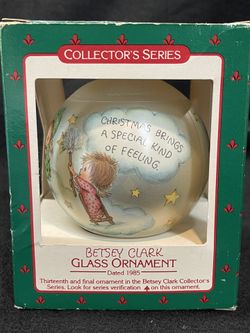 Vintage Hallmark 1985 Glass Ornament