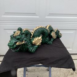 Painted Dragon Statue