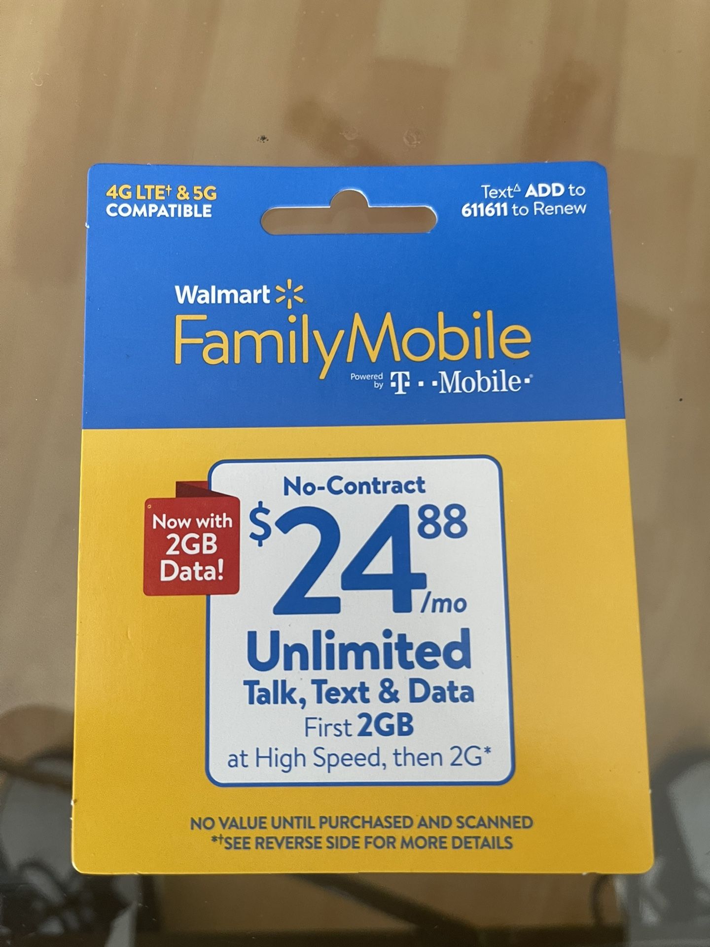  Family mobile Pre Paid Unlimited Call And Text Data
