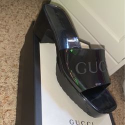Gucci Rubber Slide Sandals