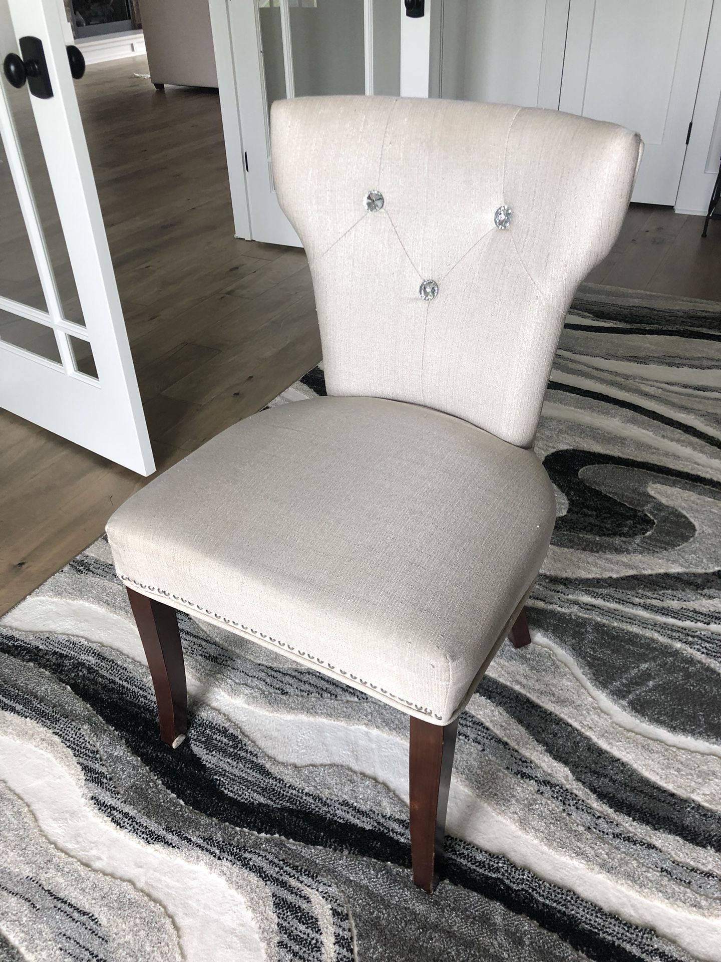 Two Creme Chairs