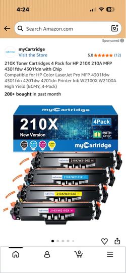 210x toner cartridge for HP laser printer