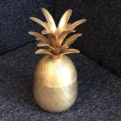1950 Solid Brass Pineapple Jar- Upper Deck Ltd - Rare