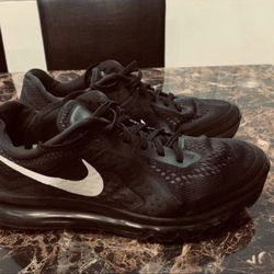 Nike Mens Air Max 2014 621077-001 Black Running Shoes Sneakers Size 11.5
