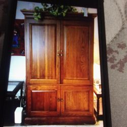 Large Armoire Slash Entertainment Center 