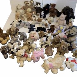 50 Lot plush Stuffed Animals Bulk Assortment