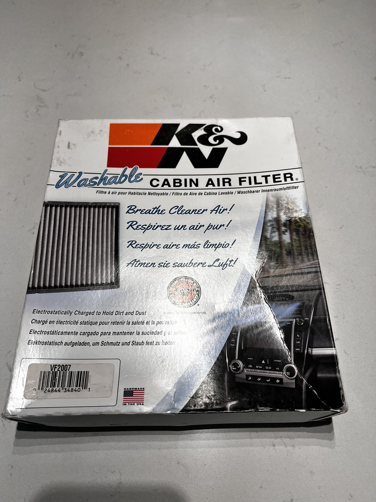 K&N VF2007 Cabin Air Filter