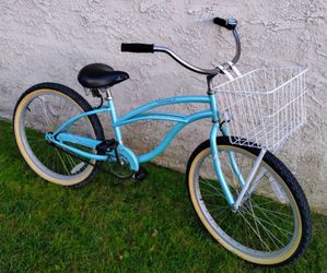 Women's Firmstrong 24" Beach Cruiser bike bicicleta basket