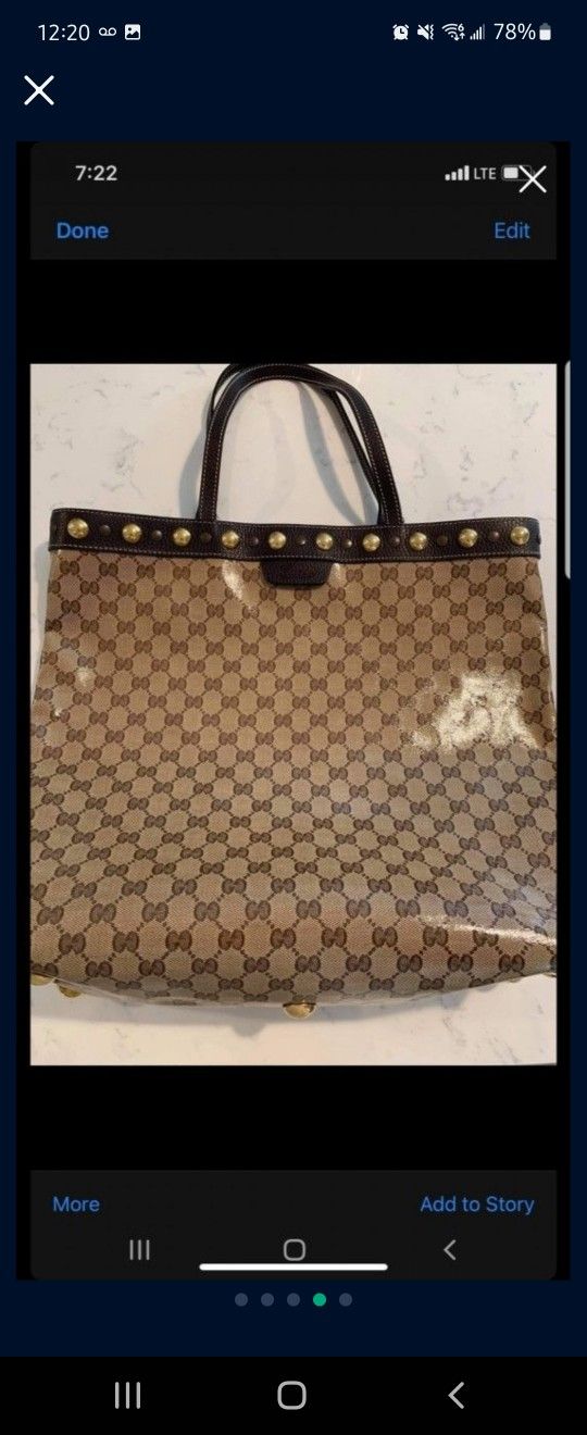 Authentic Gucci Tote
13”x17”