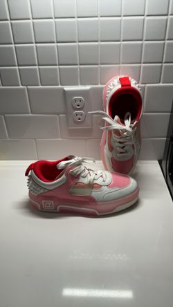 Christian Louboutin Astroloubi Leather Low-Top Trainers In White 