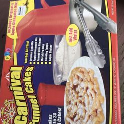 Carnival Funnel Cakes like New in box and makes up to 24 funnel cakes 🎂