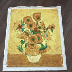  Vincent Van Gogh “ Sunflowers” replica Oil Painting 