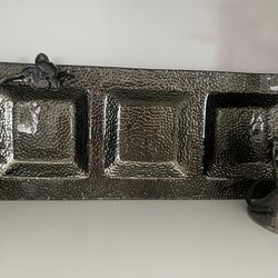 Michael Aram Black orchid tray for bereies , cookies, dry fruits, chips and more