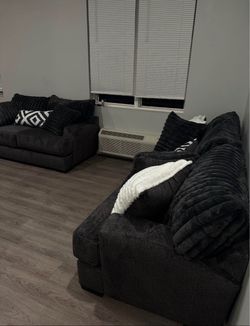 Grey sofa set for sale.