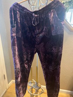 Jogger velour pants