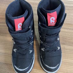 Reima Kids Unisex Black Winter Boots US 3.5