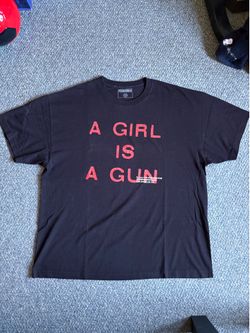 Pleasures a girl is a g*n t-shirt