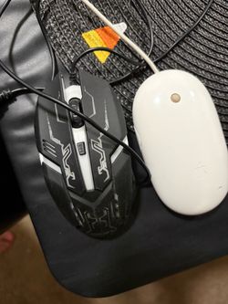 Wired Gaming Mouse and Apple Mouse Bundle