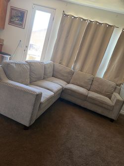 Grey couches