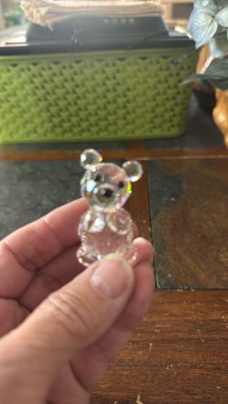 Swarovski crystal bear