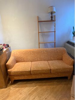 Vintage Couch Flower Print
