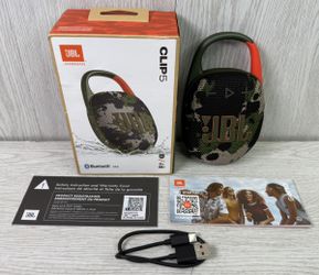 Jbl - Clip 5 Portable Bluetooth Speaker Camo (A1G015194)