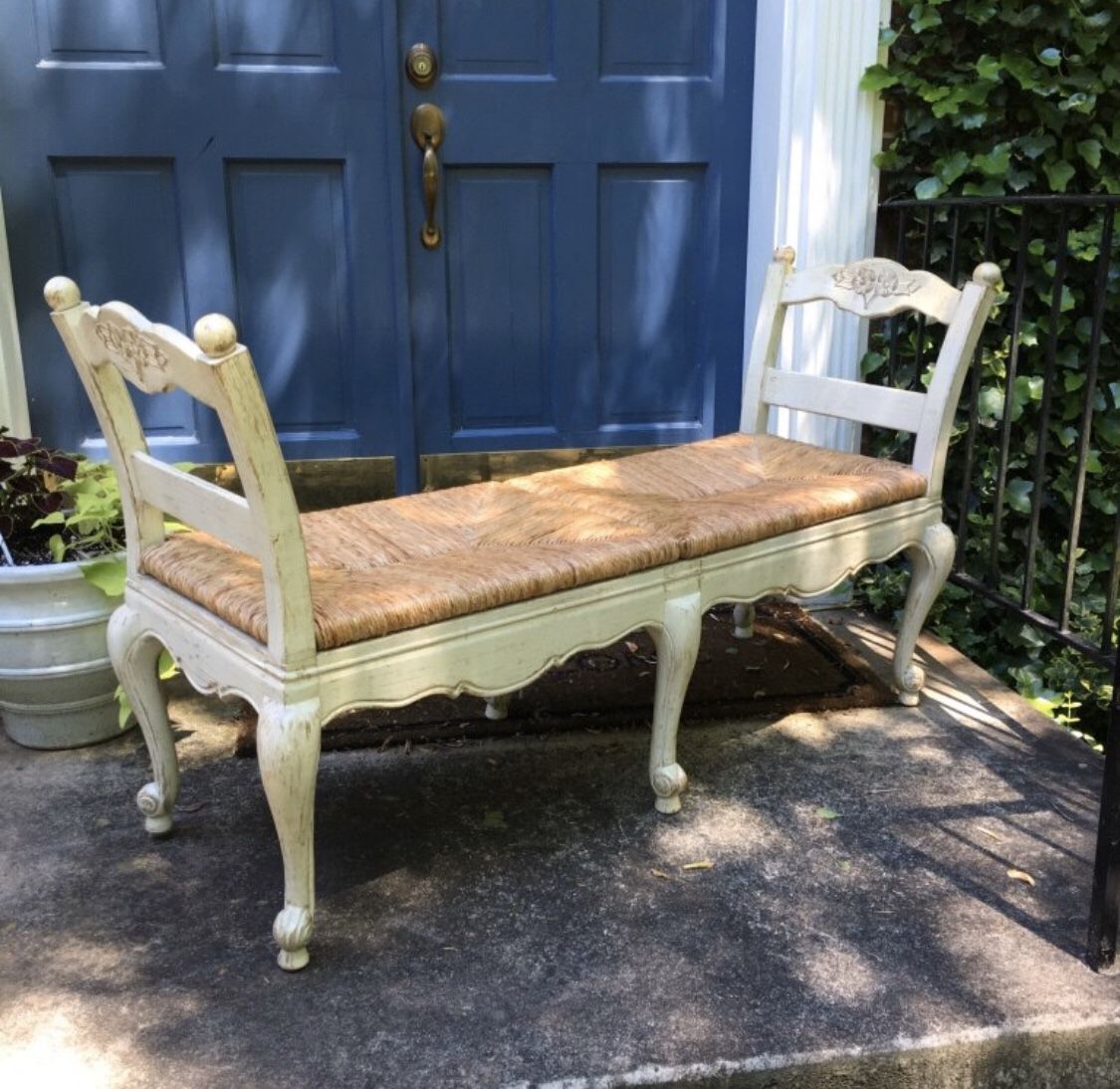 French country refinished bench