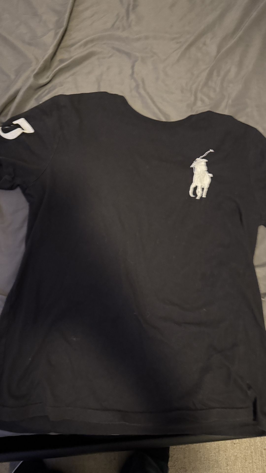 Black Short Sleeve Polo