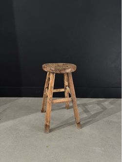 Vintage Wod Stool - Handmade