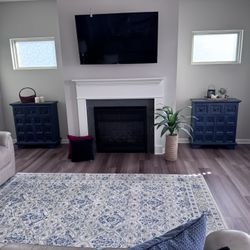 Set Up Two Blue Accent Chests