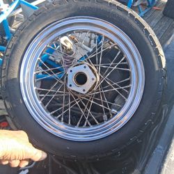 16in Twisted Spoke Harley Back Rim 
