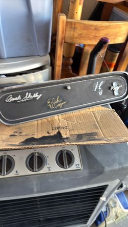 1966 Mustang glove box door autographed