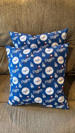 Los Angeles Dodgers  Pillow Set Handmade Hard to Find 16”x16” One of a Kind