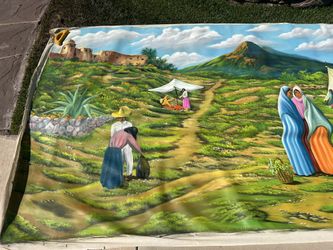 Mexican Art Canvas 5’x30’ 