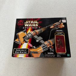 Vintage Star Wars Episode I Sebulba's Pod Racer Hasbro 1999 Electronic Lights NI