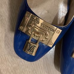 Blue Block Heels