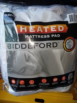 Biddeford Heated Mattress Pad: Queen size mattrress