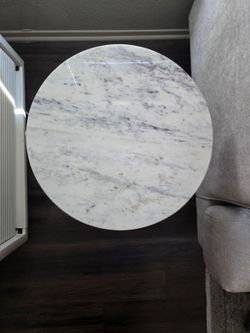 Round White Marble Table Top