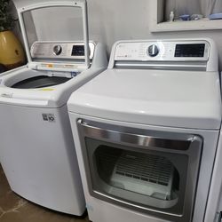 LG SET STEAM WASHER AND ELECTRIC DRYER