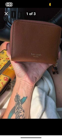 Kate Spade New York Brown Leather Zip Wallet