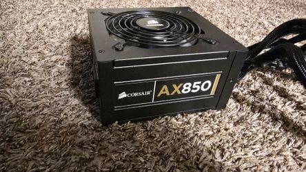 Corsair AX850 850W Power Supply PSU 80+ Gold – Tested Working