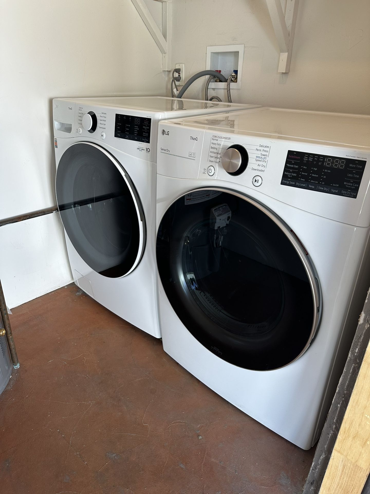LG 4.5 CU. FT. Front Load Washer And 7.4 CU. FT. Electric Dryer